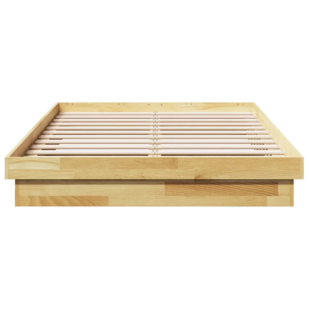 Struttura Letto Senza Materasso 120x200 cm in Legno di Rovere 3315734