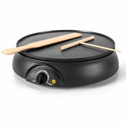 Trade Shop - Crepiera Elettrica 1000w Piastra Macchina Per Crepes Pancake Scalda Piadina Antiaderente -