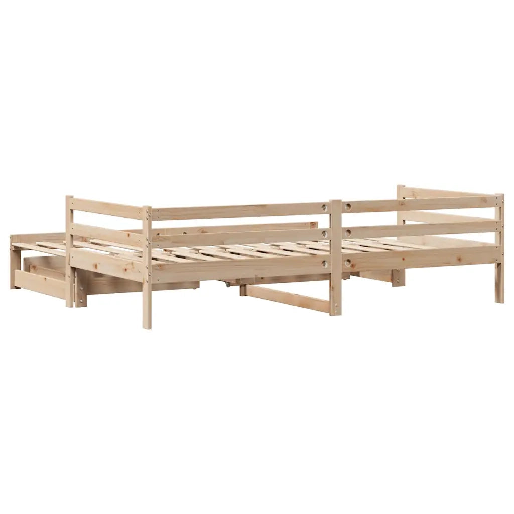 Divano Letto Estraibile con Cassetti senza Materasso 90x190 cm 3302146