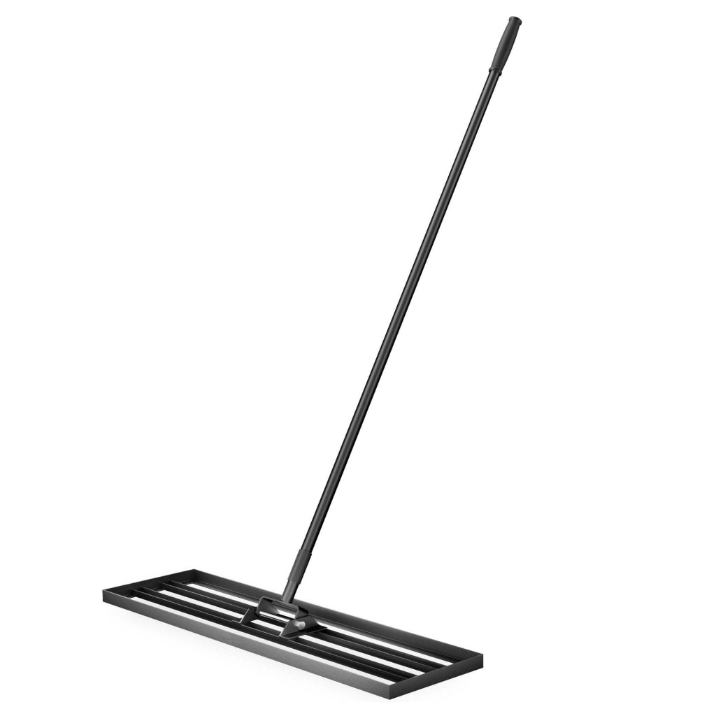 Rastrello livellatore in alluminio 90 x 25 cm, per livellamento e sabbiatura di terreni prati