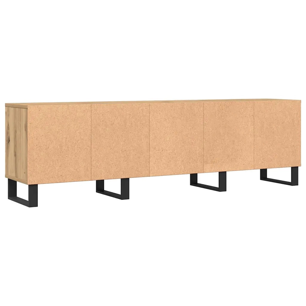 Mobile Porta TV Rovere Artigianale 150x30x44,5 cm Multistrato 857194
