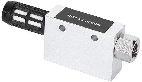 Elettroventilatore di scarico a vuoto CV-10HS - Elettroventilatore in alluminio con valvola di scarico pneumatica - Diametro del getto 1mm - Grande ventilazione