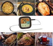 Termometro digitale per carne per forno a microonde e griglia con allarme sonoro nero 14.1509.01-L-25-B-72-H-72mm