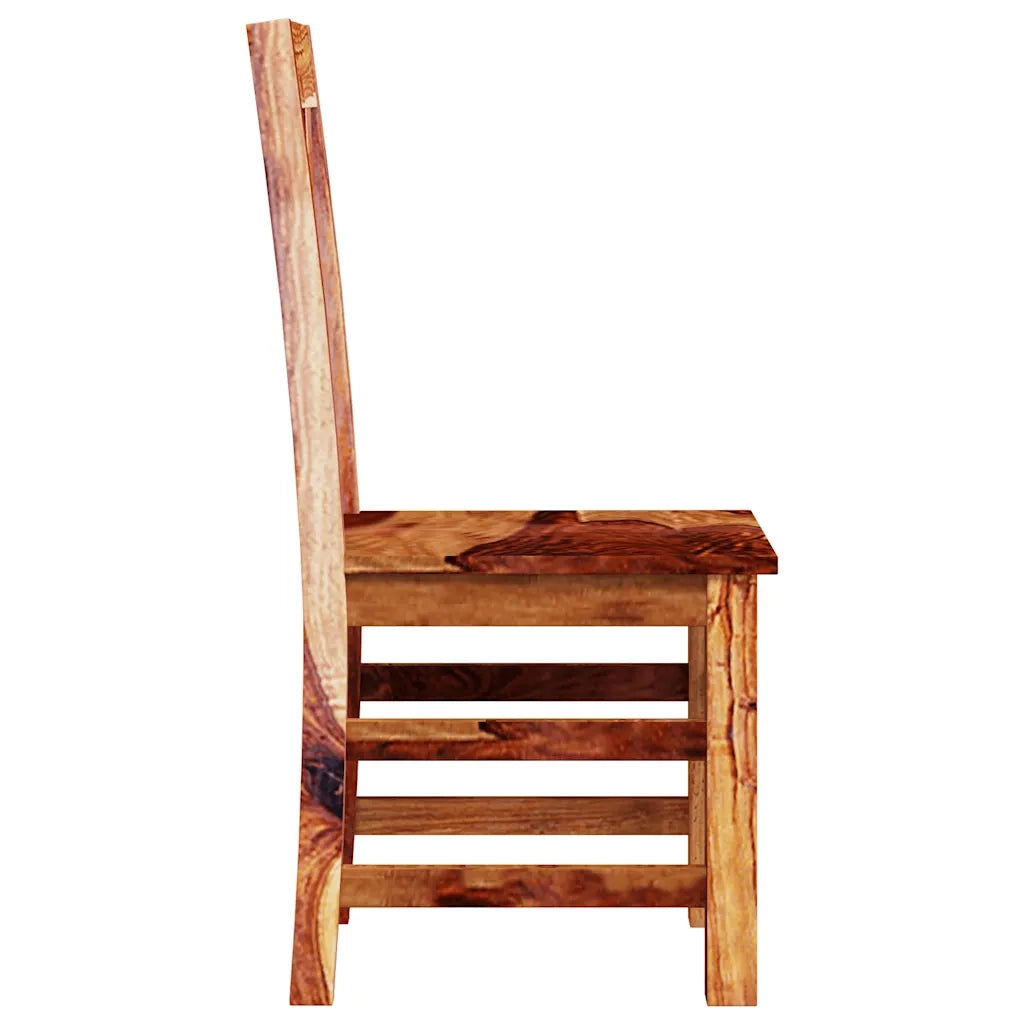 Sedie da Pranzo 4 pz in Legno Massello