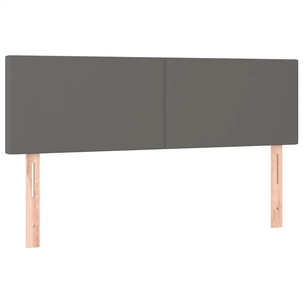Giroletto a Molle con Materasso Grigio 140x190 cm in Similpelle 3130659