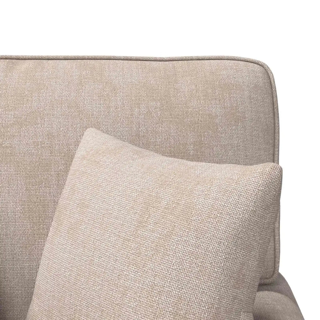 Chaise Longe con Gonna con cuscino Beige 157 x 91 x 91 cm ARES