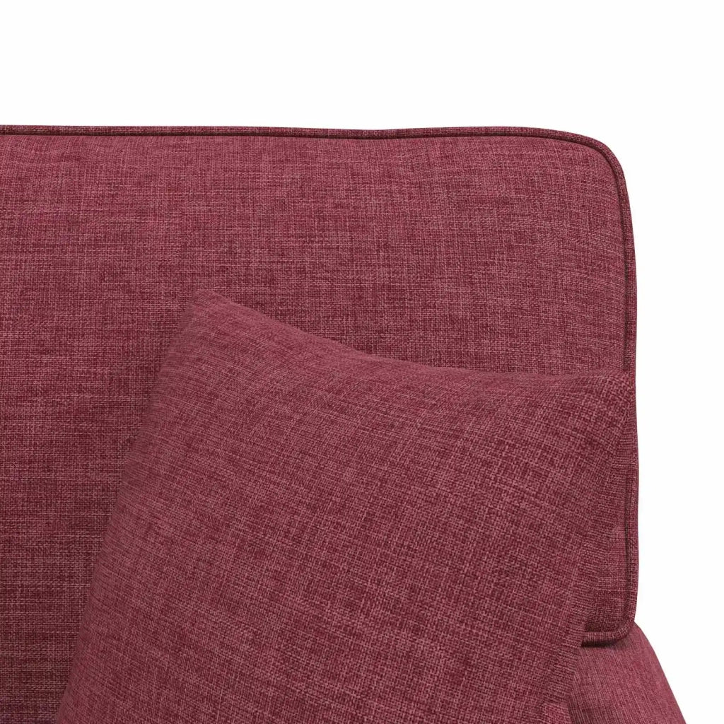 Chaise Longe con Gonna con cuscino 3 pz Rosso Vino Tessuto CFW9172798