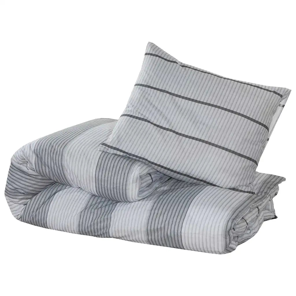 Set Copripiumino Grigio 200x200 cm in Cotone CFW2035579