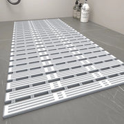 Matte antislip per doccia extra lunga - 90 x 40 cm, mattoncino antislip per doccia con adesivi, materiale in gomma, lavabile a macchina, tagliato su misura.