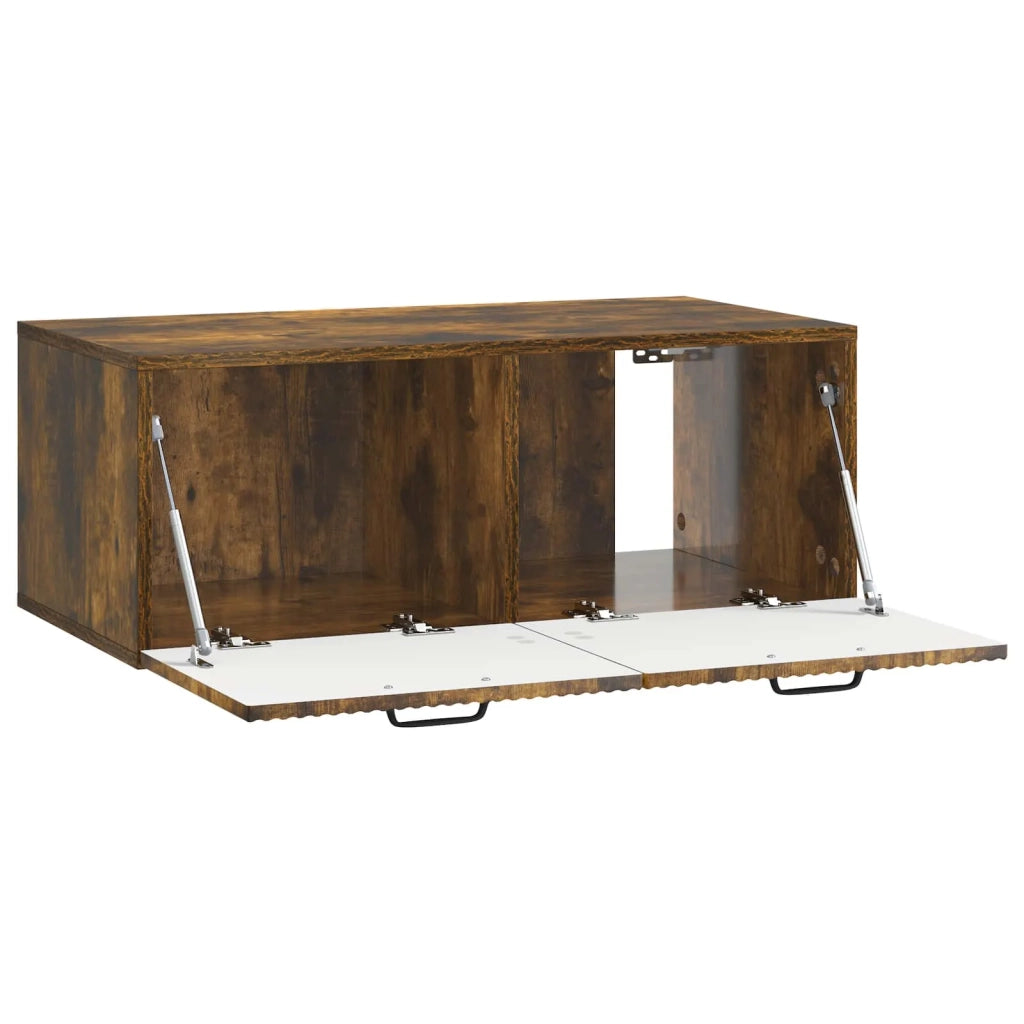 Mobile Porta TV da Muro Rovere Fumo 78,5 x 41 x 30 cm 899030