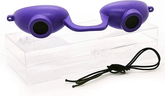 Bancopiazza con protezione UV flessibile FDA, indossabile in camera da letto, occhiali da lettura con scatola di protezione solare.