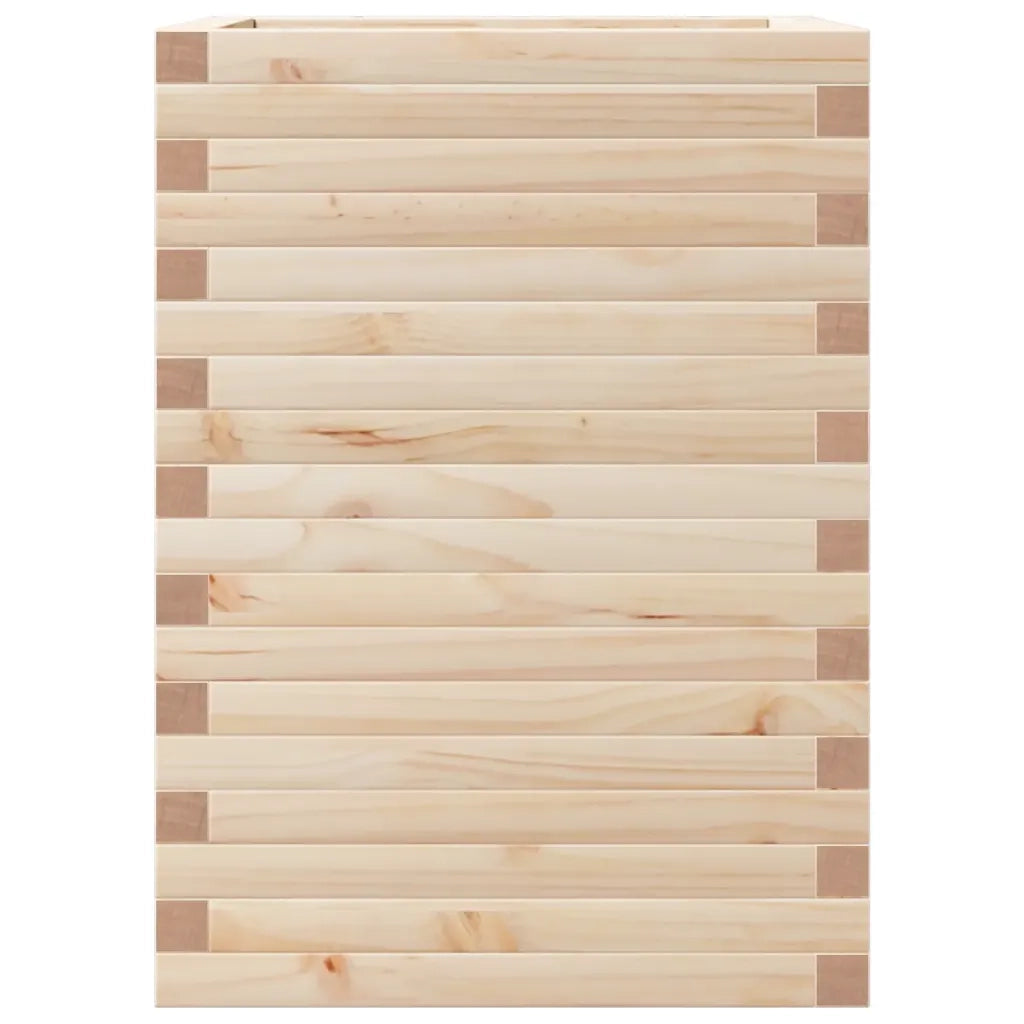 Fioriera da Giardino 50x50x68,5 cm in Legno Massello di Pino