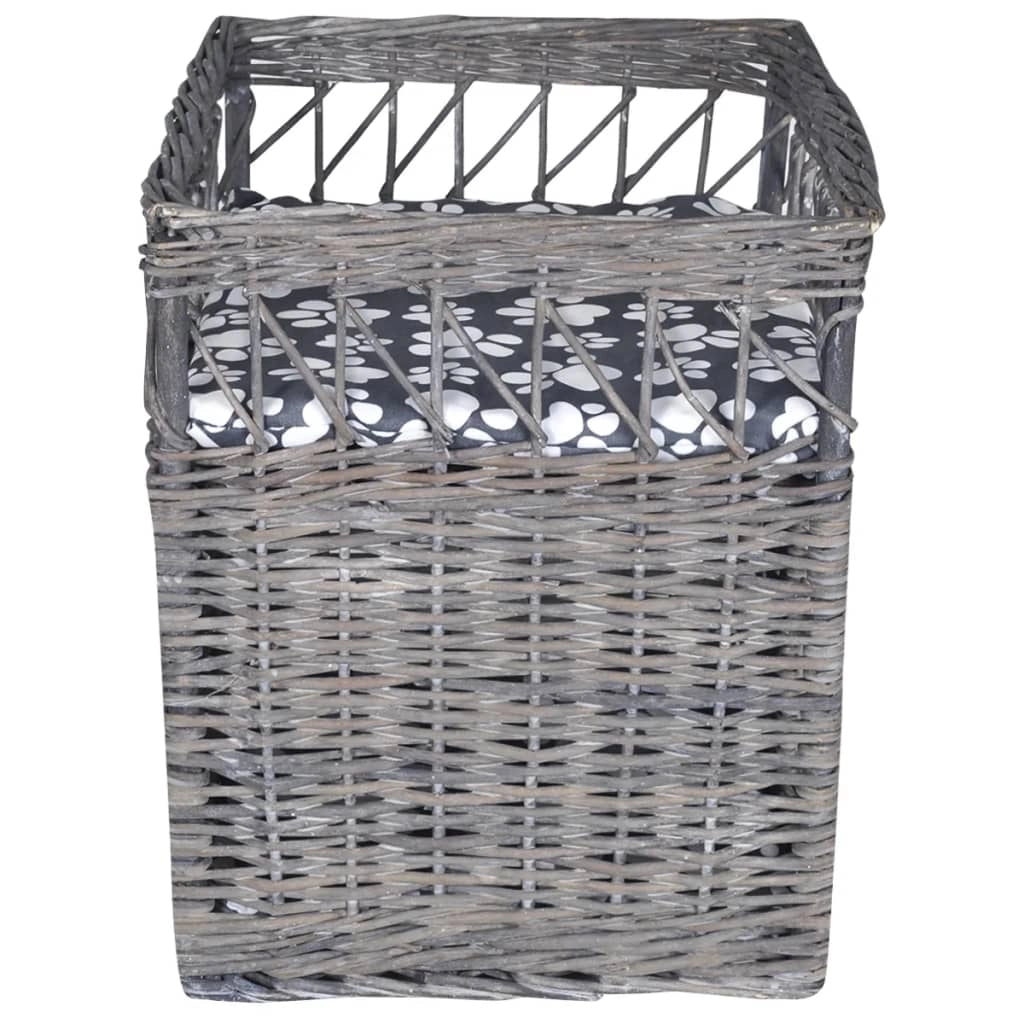 Tiragraffi/cuccia/lettino con cuscino Willow Quadrato Grigio 02_0022788