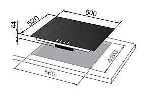 De’Longhi PVC 61 N piano cottura Nero Da incasso 60 cm Ceramica 4 Fornello(i)