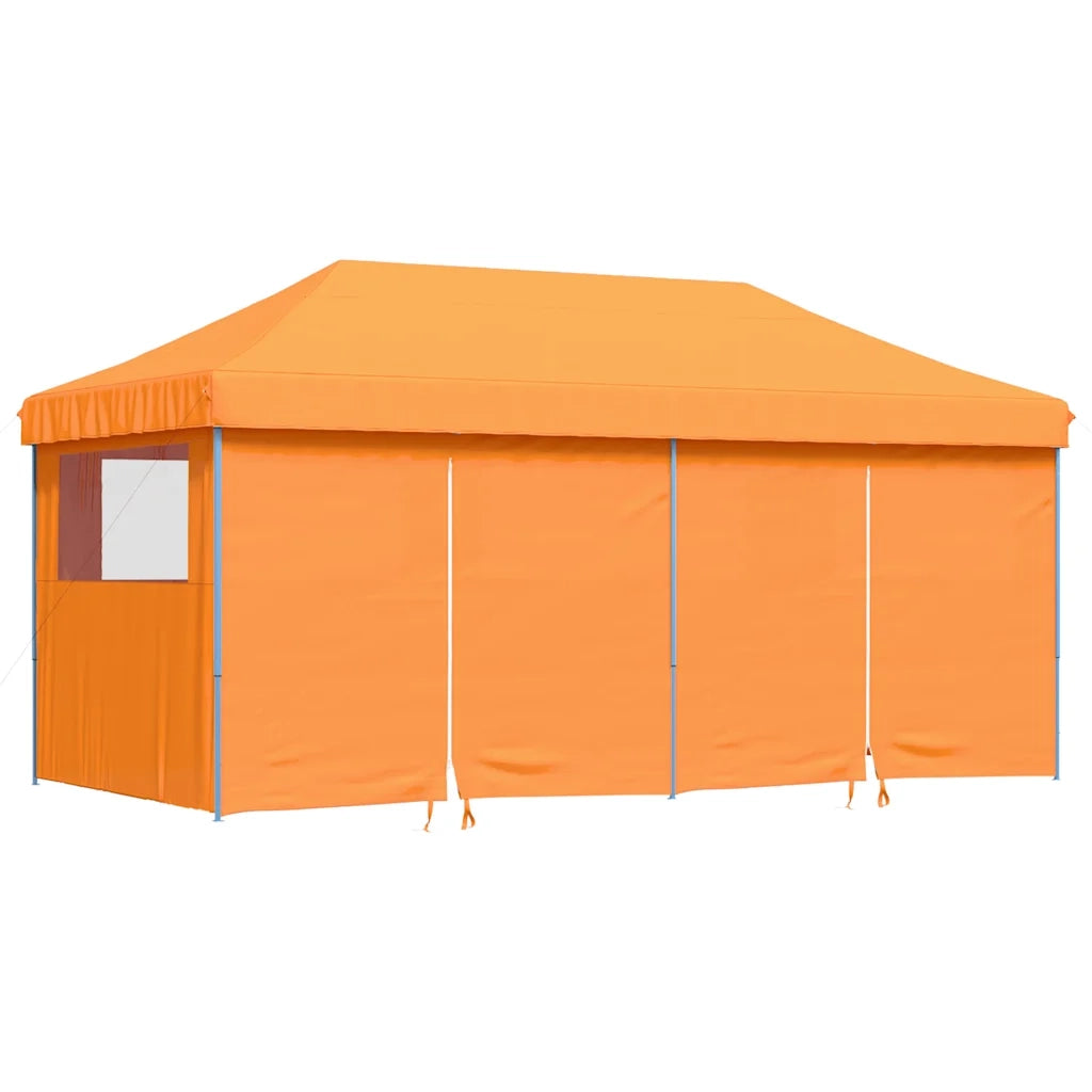 Tendone per Feste Pieghevole Pop-Up con 4 Pareti Arancione 4004953