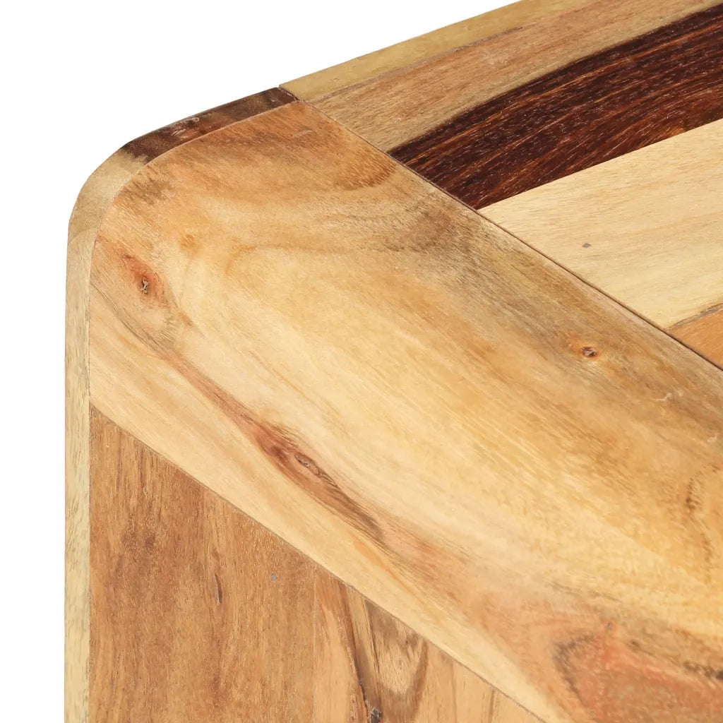 Tavolino Laterale 40x40x30 cm in Legno Massello di Acacia cod mxl 11562