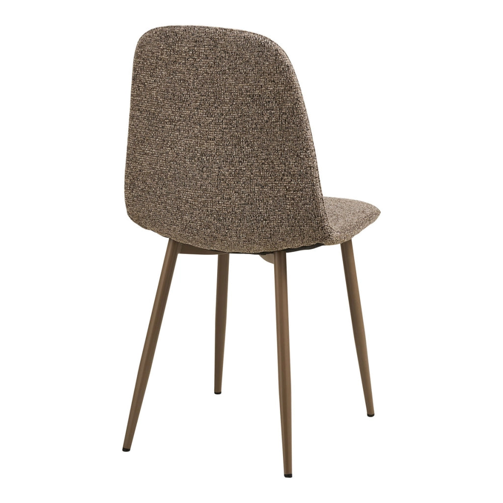 Set di 2 Sedie Stockholm, Marrone, Tessuto, 54x44x88 cm