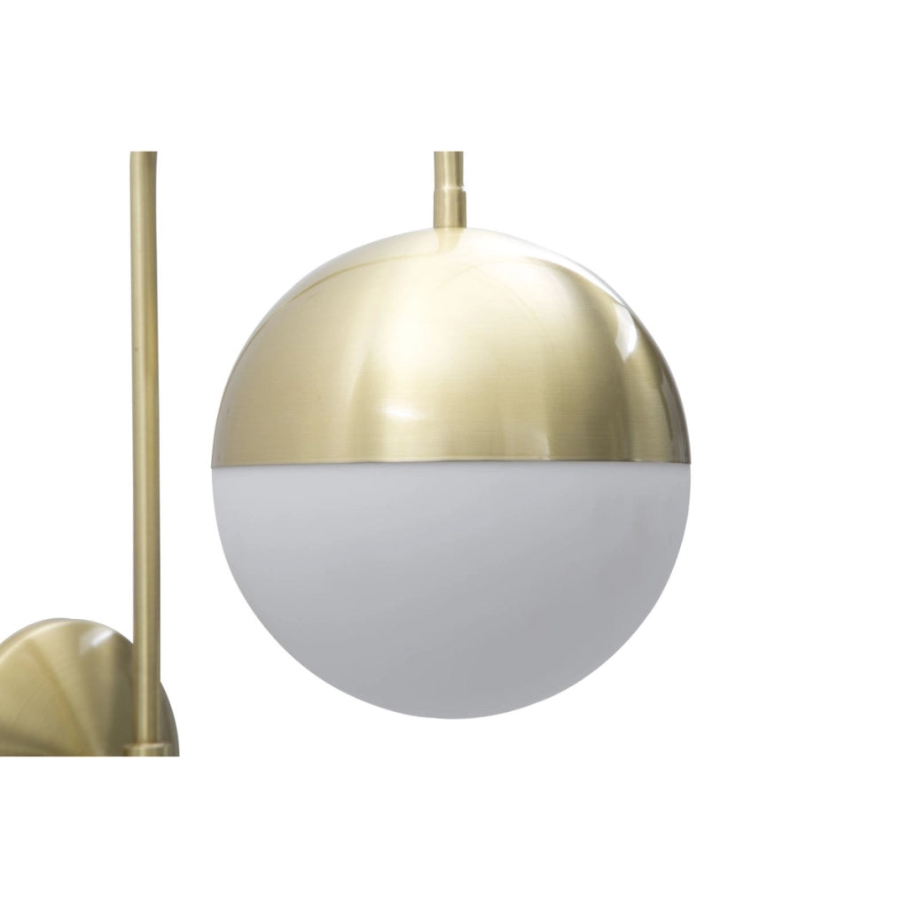 Lampada a Parete VKH51, Oro, Metallo, 19x31x51 cm
