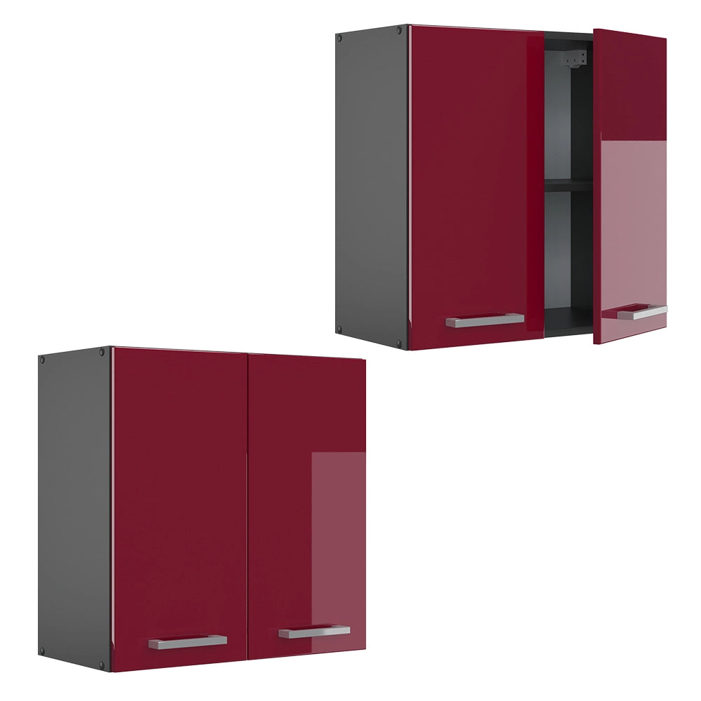 Vicco Pensile da cucina Rosso lucido 60 cm