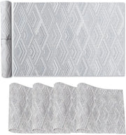 Set di 4 Targhe da tavolo - Resistenti al calore - Imbustate - Antiscivolo - Qualità PVC alta - 30 x 45 cm - Targhe da tavolo da cucina