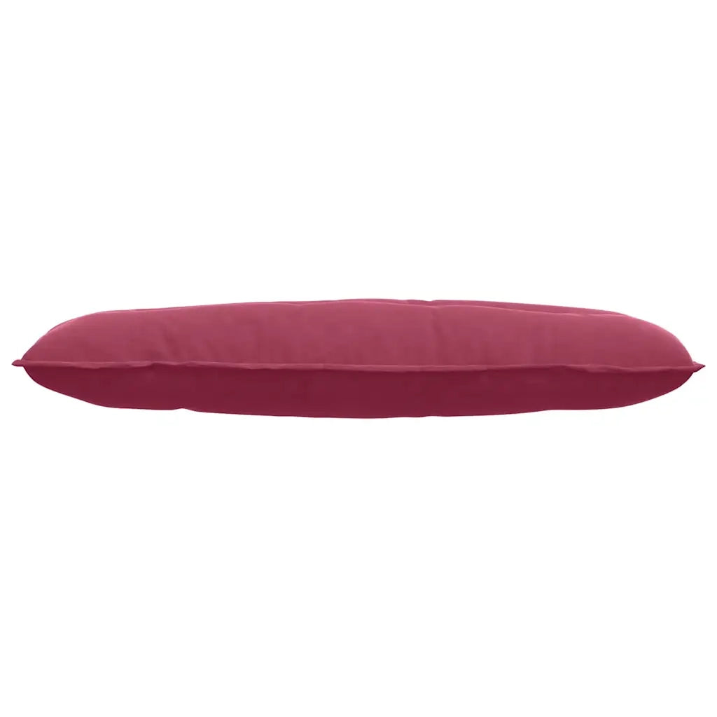 Cuscino per Schiena Rosso Vino 120 x 50 cm Tessuto in Cords