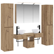 Set di mobili per il bagno 6 pcs Rovere Artigianale 3407182
