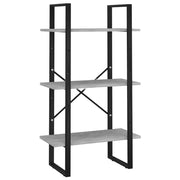 Mensola portaoggetti 60 x 30 x 105 cm truciolare grigio 02_0000631
