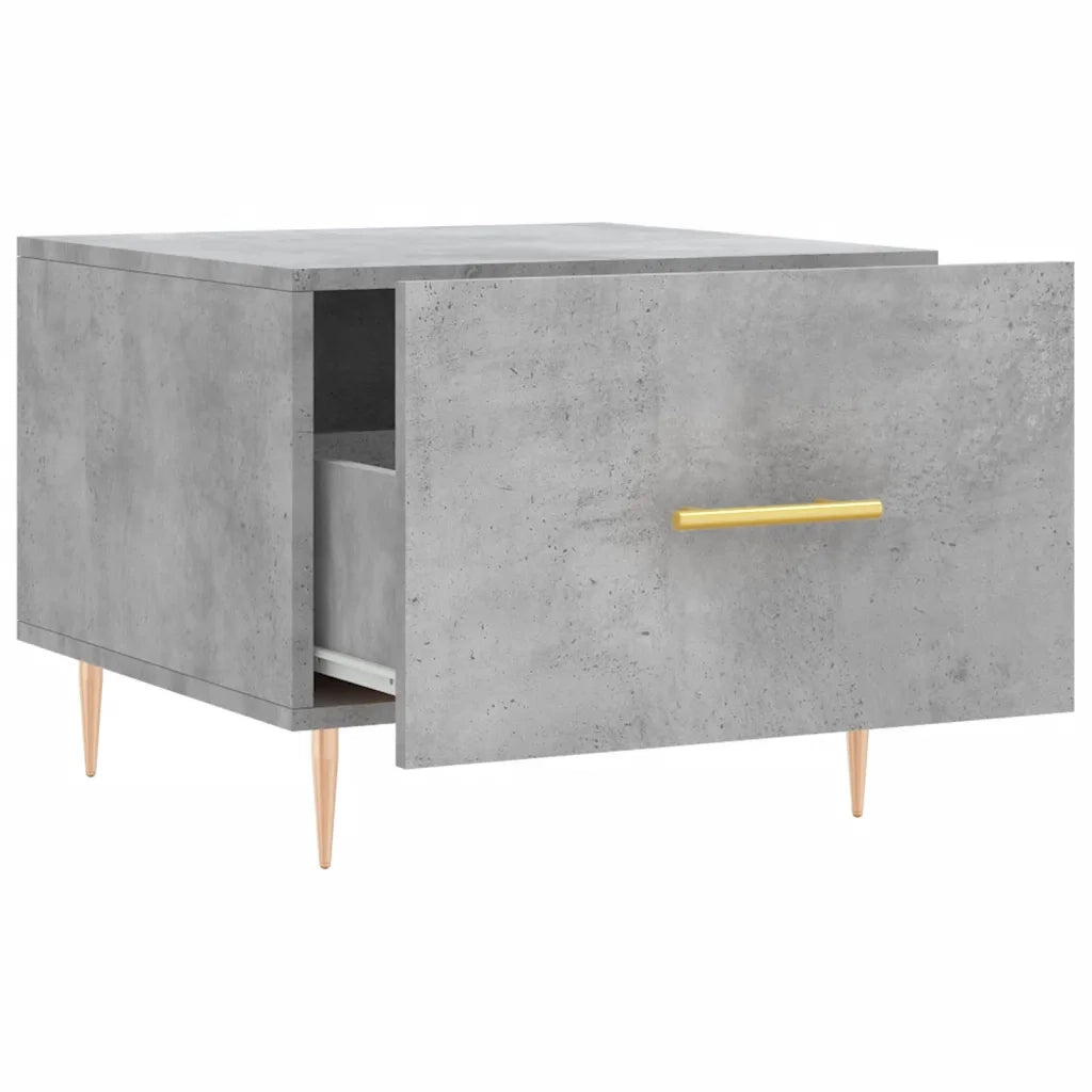 Tavolino salotto | Tavolino da caff¨¨ | Tavolino da Soggiorno Grigio Cemento 50x50x40 cm Legno Multistrato