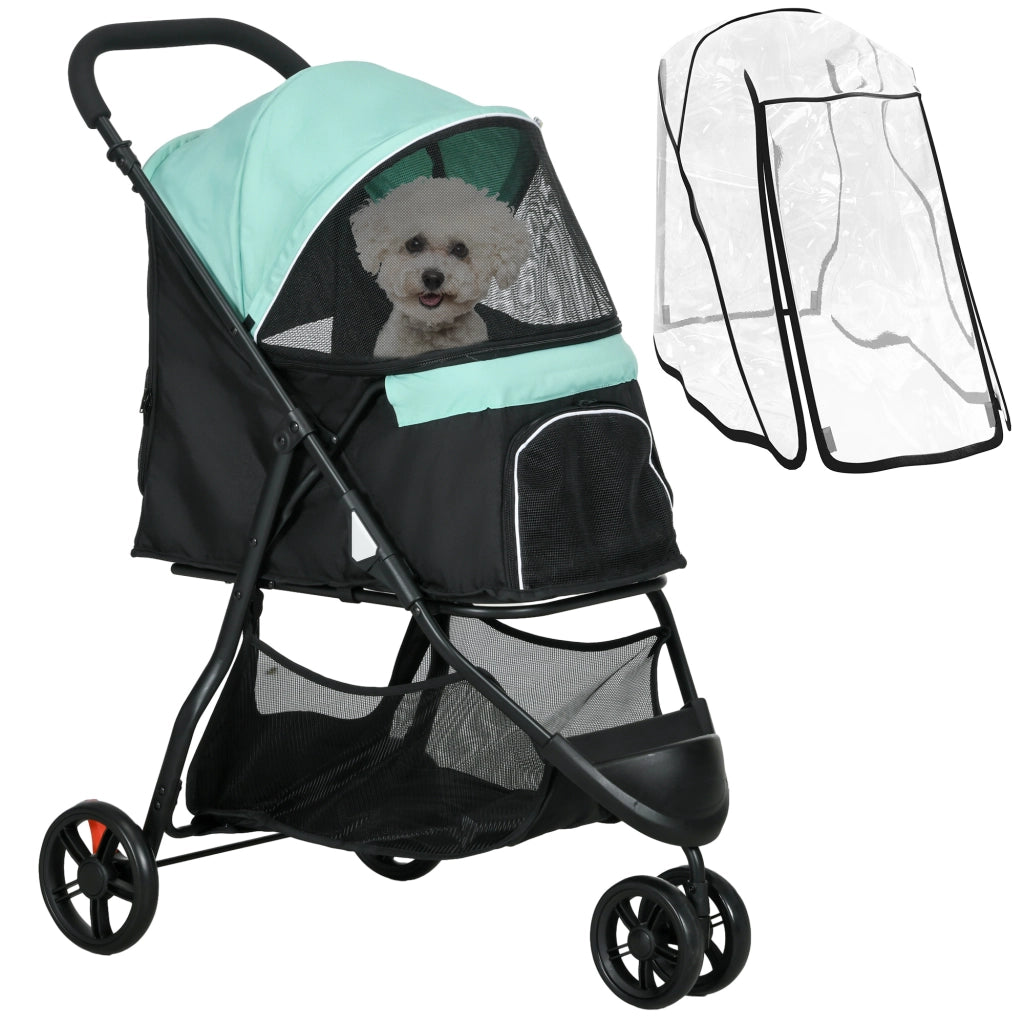 Carrozzina Pieghevole per Cani ¨C zephmum ¨C Verde