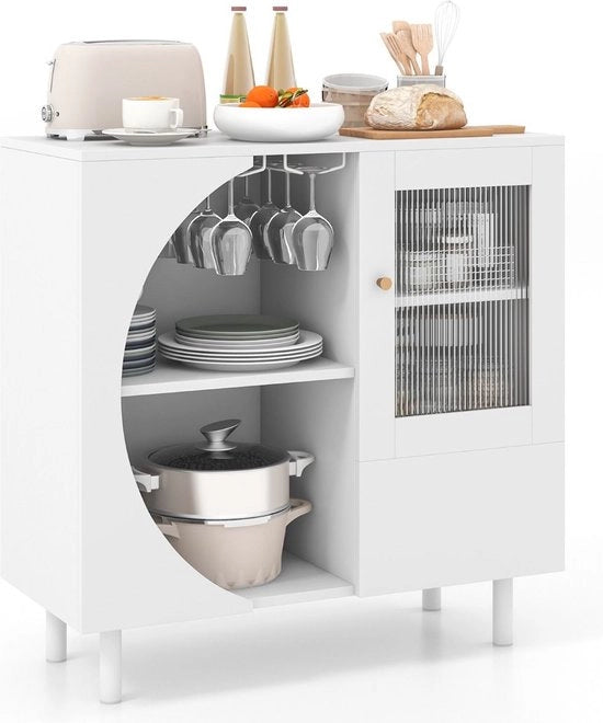 Credenza da Cucina - Design - 80x30x80 cm - Mobile - Mobile da Cucina - Credenza per Salotto - Credenza per Soggiorno