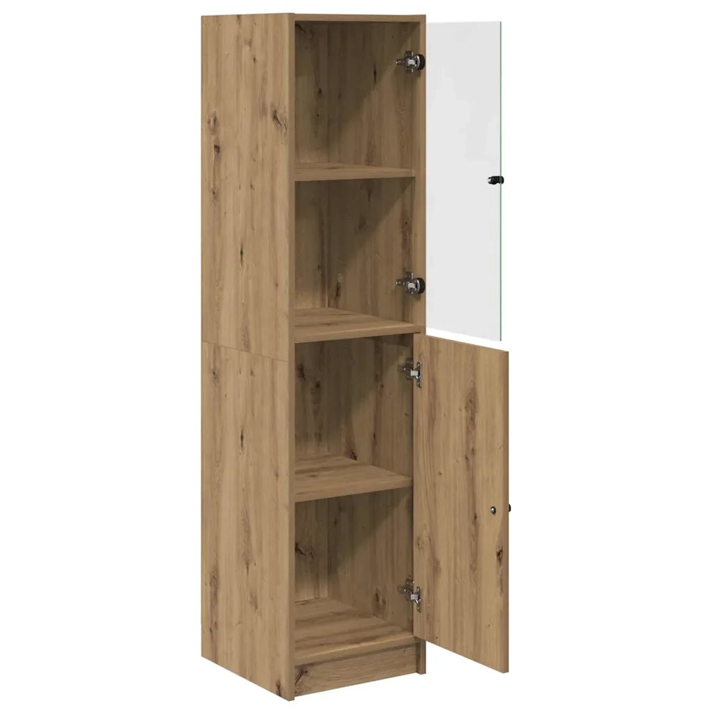 Credenza-Buffet-Armadio da cucina Rovere artigianale 35 x 37 x 142 cm Legno multistrato 489057