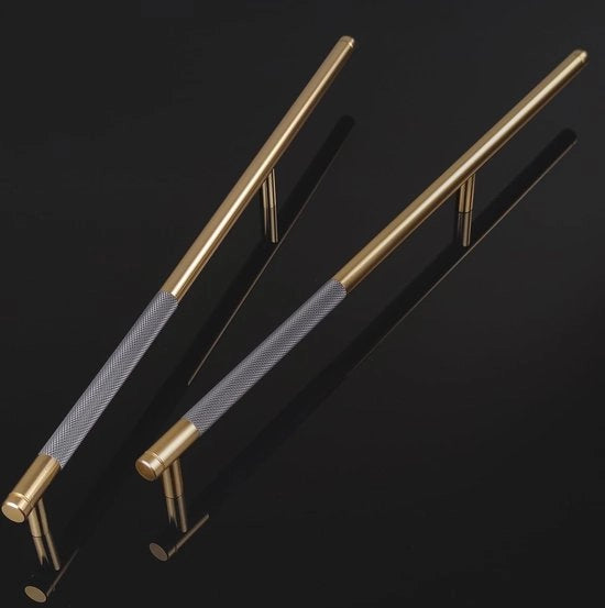 2 Pezzi di Maniglie di Cassetto in Oro Moderno Maniglie di Mobili Maniglie di Cassetto 256mm Distanza di Apertura Maniglie di Cassetto per Cucina Maniglie di Cassetto per Commode Cassetto (Oro Chiaro)