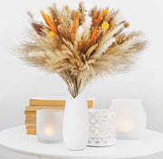 Pampas, fiori secchi, decorazione, 100 pezzi di pampas, secchi, fiori secchi soffici, fiori secchi per matrimoni, decorazione boho, camera da letto, soggiorno, giardino