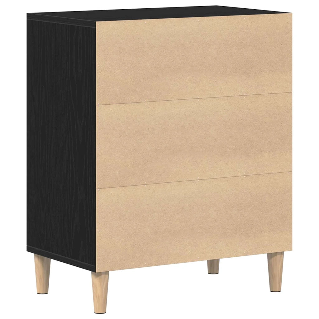 Credenza Rovere Nero 57 x 35 x 70 cm Legno multistrato 862043