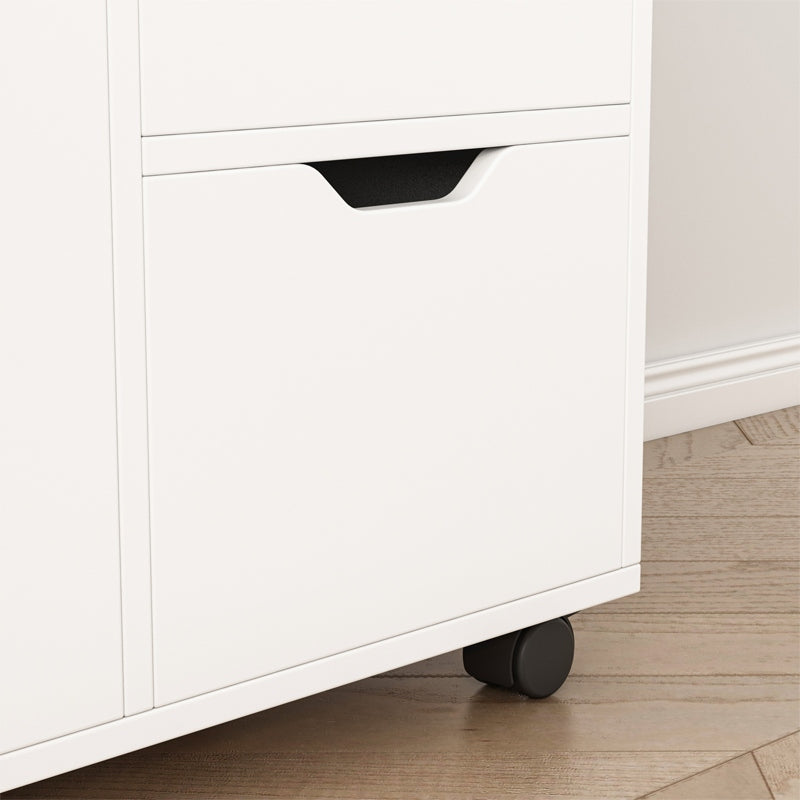 Armadio verticale, supporto per stampante, tavolino, scaffale moderno, 3 ripiani, 60 cm