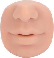 Modello di Piercing in Silicone - Display nasale riutilizzabile - Flessibile e morbido - Per l'allenamento dei piercing - Adatto per modello - Tono medio beige.