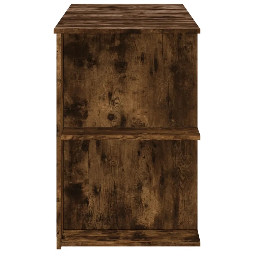 Scrivania | Tavolo da Ufficio Rovere Fumo 140x50x75 cm in Legno Multistrato
