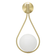 Lampada a Parete VKH52, Oro, Metallo, 24x20x52 cm