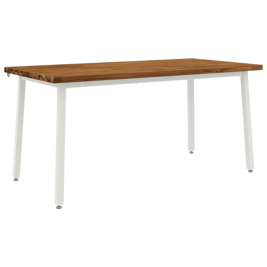 Tavolo da pranzo quadrato 160 x 80 x 75 cm Naturale 3425031