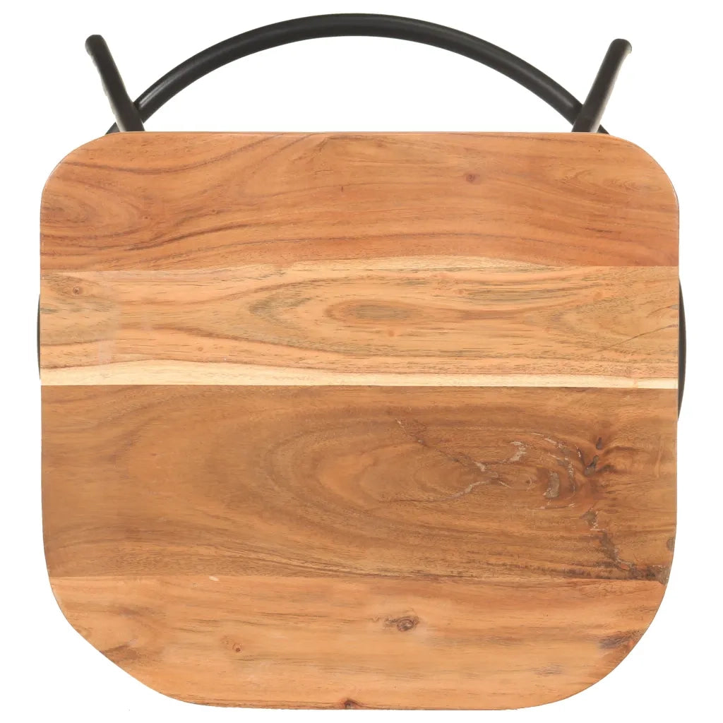 Sgabelli da Bar 4 pz in Legno Massello di Acacia 320652