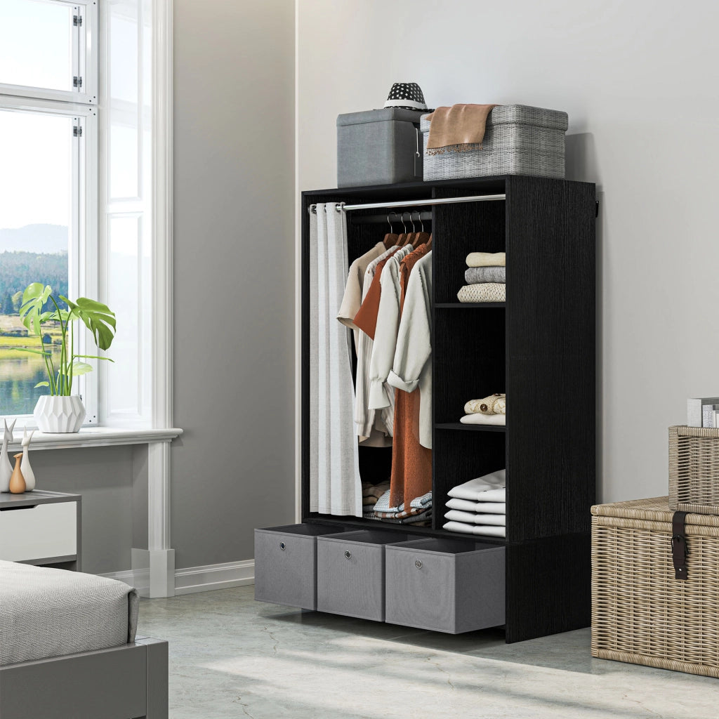 Armadio con porta scorrevole ¨C zephmum ¨C bianco 105x48x160 cm