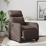 Divano Sedia-Poltrona Reclinabile Elettrica Marrone in Similpelle 883448