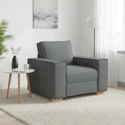 Poltrona-Divano Sedia-Sofa-Divanetto Grigio Scuro 60 cm Tessuto