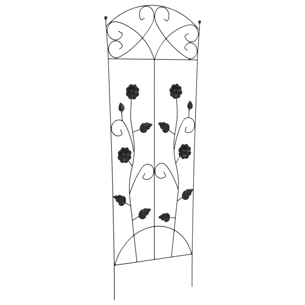 Recinzione per Giardino 3 pz Nero 110,5 x 42,5 cm Acciaio CFW4952661