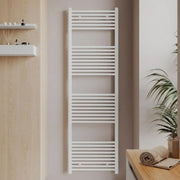 Termoarredo bianco in acciaio scaldasalviette per bagno elegante *** misure h1800xl450xi400 33 tubi, pezzi 1