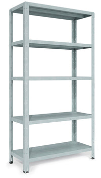 Scaffale in Metallo ad Incastro 5 Ripiani 100x40xh188 cm Crosser Firenze Zincato