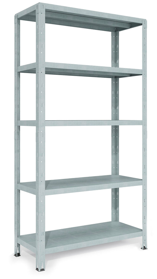 Scaffale in Metallo ad Incastro 5 Ripiani 100x40xh188 cm Crosser Firenze Zincato