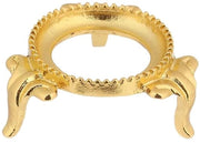Supporto per Vetrina Decorativo con Base in Oro e Maniglia Fissa, Adatto per Sferette da 3 a 6 cm, Realizzato con Alta Qualità Artigianale