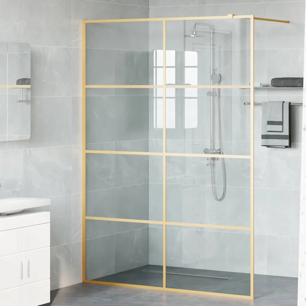 Parete Doccia Walk-in Oro 140 x 195 cm vetro temperato 42022061