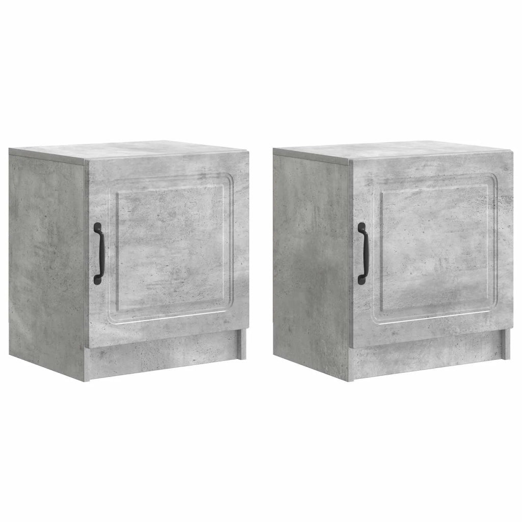 Armadio da Notte 2 pcs Grigio Cemento 43 x 34,5 x 47 cm 895722